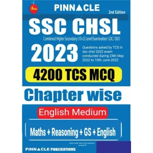 SSC CHSL (10+2) 2023 Exam: Chapter-Wise English Medium Book.Latest TCS Questions, pinnacle