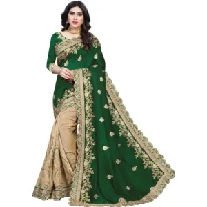 Vaidehi Fashion Embroidered Bollywood Silk Blend, Vichitra Saree

Color: Blue, Greeen, Mar