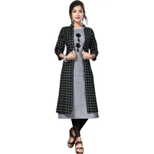 Women Checkered Kurta