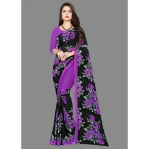 Anand Sarees Floral Print Daily Wear Georgette Saree

Color: Black, Blue, Dark Green, Gree