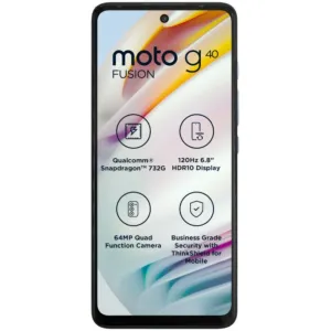 MOTOROLA G40 Fusion (Dynamic Gray, 128 GB)

Color: Dynamic Gray, Frosted Champagne

Storag