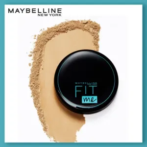 MAYBELLINE NEW YORK Fit Me Shade 128 Compact Powder, 8g - Powder that Protects Skin from S