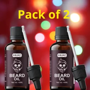 MUAC Beard Oil 80ML Hair Oil

Quantity: 40+40ml,2 pic Sales Pa
