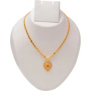 Jewar Mandi New Design Gold Plated Locket/Pendant with Link Chain Daily use for Men, Women