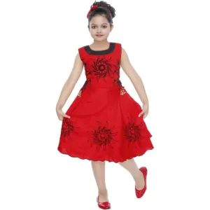 ULTRA TREND Girls Midi/Knee Length Casual Dress

Color: RED, YELLOW

Size: 2 - 3 Years, 3 