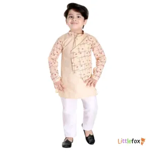 Boys Ethnic Kurta Set | Printed Premium Colour 