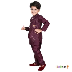 Ethnic Boy's Kurta Set with waist Coat
