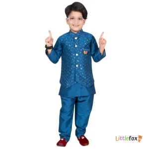 Boys Ethnic Kurta Set with Premium jacket