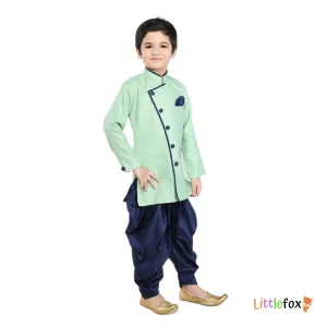 Boys Ethnic Sherwani Set | Baby Green Colour