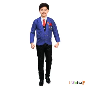 Five Piece Party Wear Coat Suit Set 