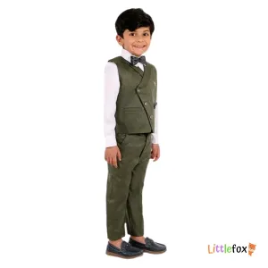 Boy's 3-Piece Partywear Cotton Suit Set