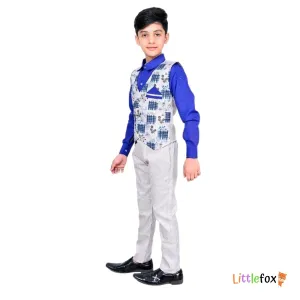 Boys 3-Piece Suit | Vibrant Blue Colour