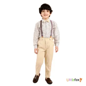 Boy's 2-Piece Regular Fit Shirt-Pants