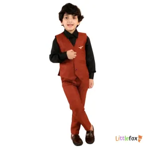 Boy's 4-Piece Partywear Cotton Suit Set