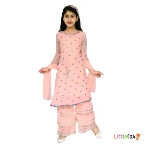 Kurta and Sharara Set for Girls with Duppata