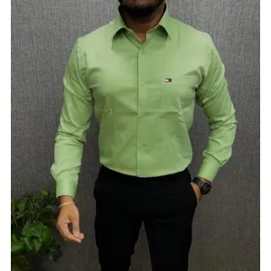 Tommy Hilfiger plain green shirt