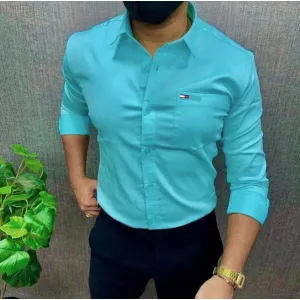 Tommy Hilfiger plain D.Blue Shirt