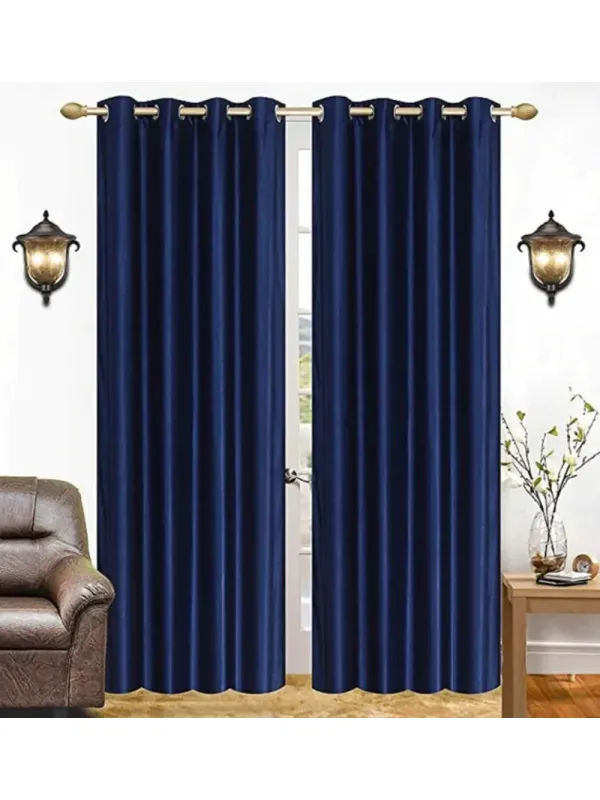 3Pcs Solid Door & Windows Curtains