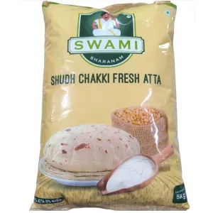 Swami Shudh Chakki Atta – 100% Pure Atta, 0% Maida – 5 kg