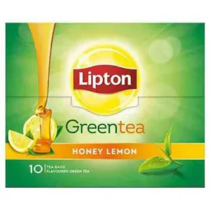 Lipton Green Tea Honey Lemon, Pack of 10 Tea bags