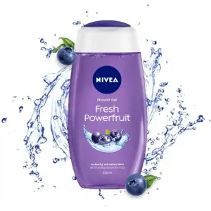 Nivea Fresh Powerfuit Shower Gel Body Wash with Antioxidents & Blueberry Scent, 250 ml