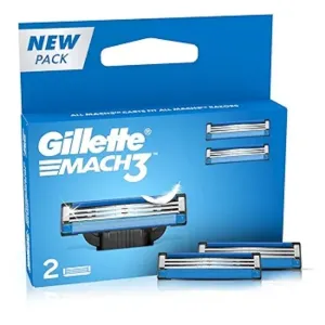 Gillette Mach 3 Manual Shaving Razor Blades - 2s Pack (Cartridge)  