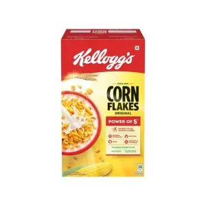 Kellogg’s Corn Flakes Original – Power of 5 Nutrition, Crunchy Breakfast Cereal, 475 g