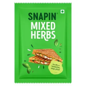Snapin Mixed Herbs For Sprinkling on Sandwiches, Soups & Pizzas, 6g 