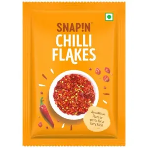 Snapin Chilli Flakes - Natural, Spicy Sprinkler For Pizza, Pasta & Snacks, 7g