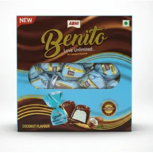 Abhi Benito Coconut Flavour Chocolate, 70 pack