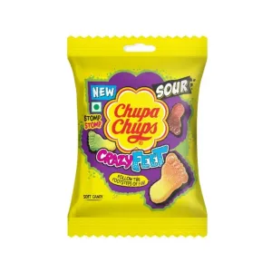 Chupa Chups Sour Crazy Feet Assorted Soft Candy, 21 g
