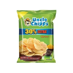 Uncle Chipps Spicy Treat Flavour Potato Chips, 48g 