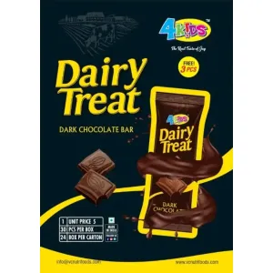 Dairy treat Dark chocolate bar