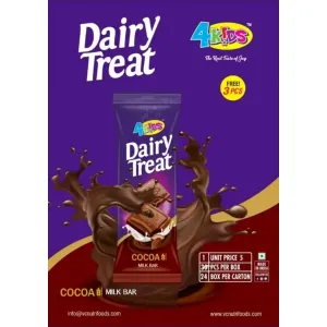 Dairy treat cocoa milk bar