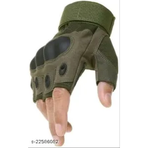 Attractive Men Black Gloves