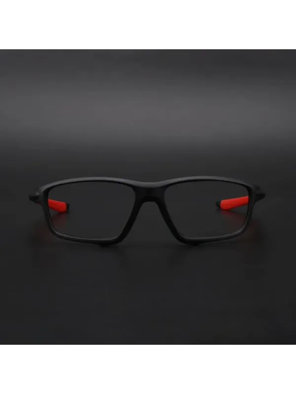 Active Black Rectangle Eyeglasses for Men & Women