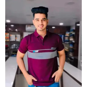 Mens Printed T-shirt In Polo