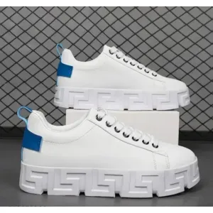 White Sticker Shoes For Men