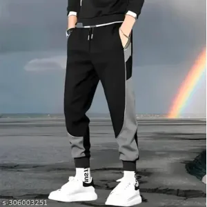Men's Contemporary Two-Tone Designer Sweatpants/Trousers - Stylish, Versatile Joggers with