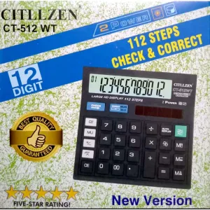 CITLIZEN CT - 512 WT Calculator 12 digit