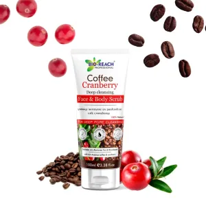 BIO-REACH Coffee Cranberry Deep Cleansing Face & Body Scrub