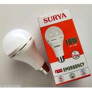 Surya LED Lamp 10W neo emergency (चार्जिंग बल्ब)(3-4 Hrs. Back Up) 