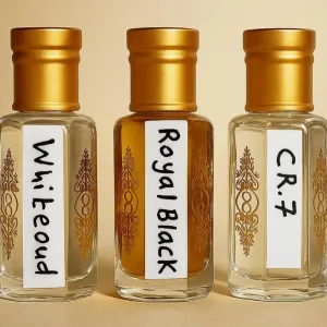 White Oud , Royal Black & CR 7 Combo Perfumes (Attar)
