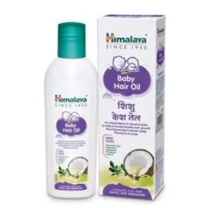 Himalaya Baby Hair Oil 200 ml(1 Count), White
