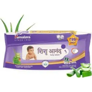 Himalaya Shishu Anand Baby Wipes Extra Soft-72s