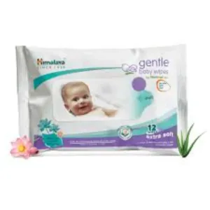 Himalaya Baby Wipes Gentle, 12 Wipes