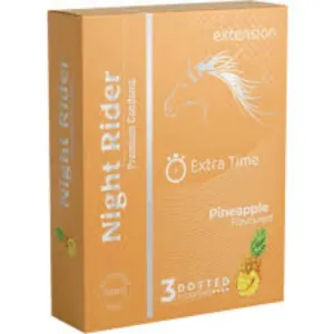 Night Rider Condom - Pineapple -3's