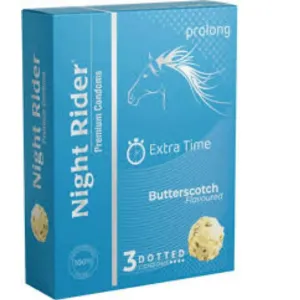 Night Rider Condom - Butterscotch - 3'S