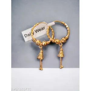 1 Gram Gold Plated Bali Earrings
