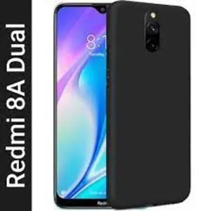 Back Cover for Mi Redmi 8A dual  (Black